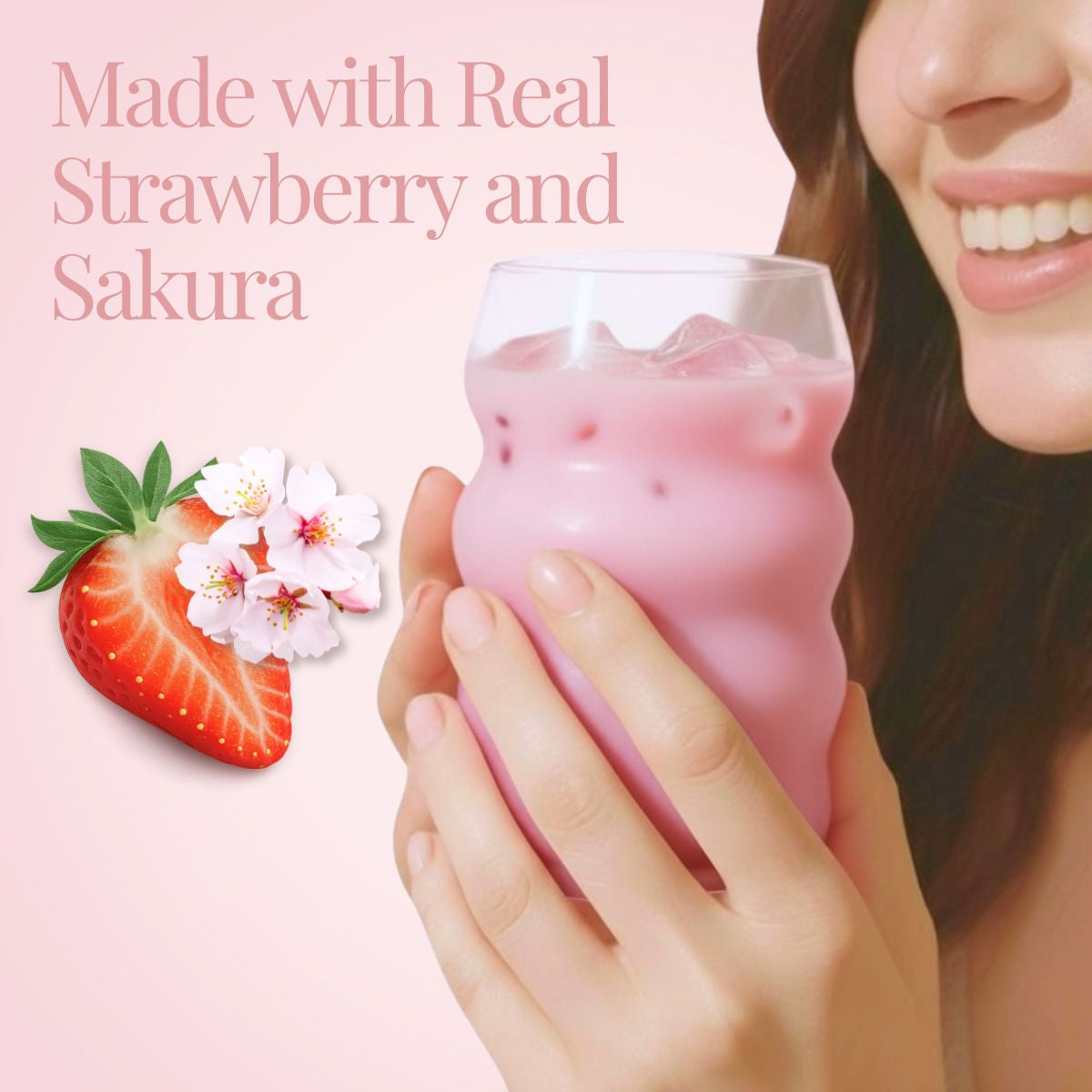 Strawberry Sakura Latte